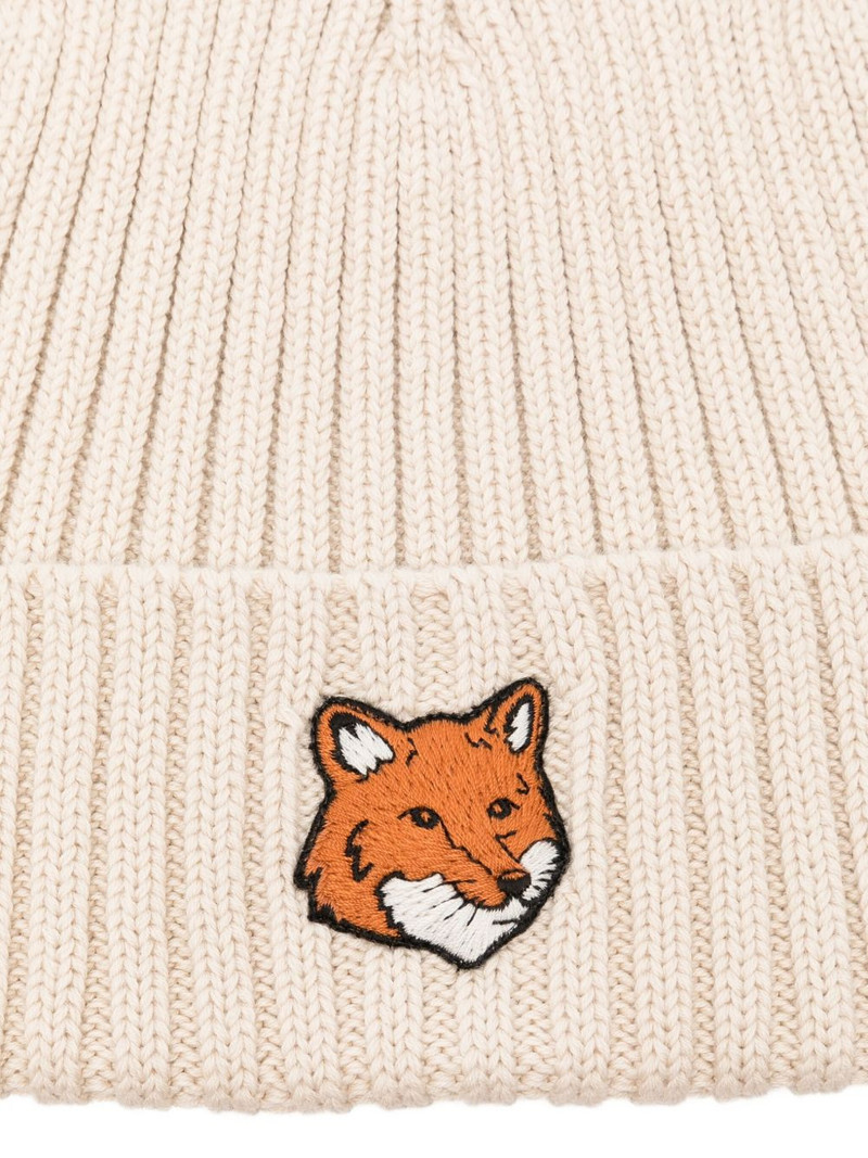 Maison Kitsuné logo-patch beanie outlook