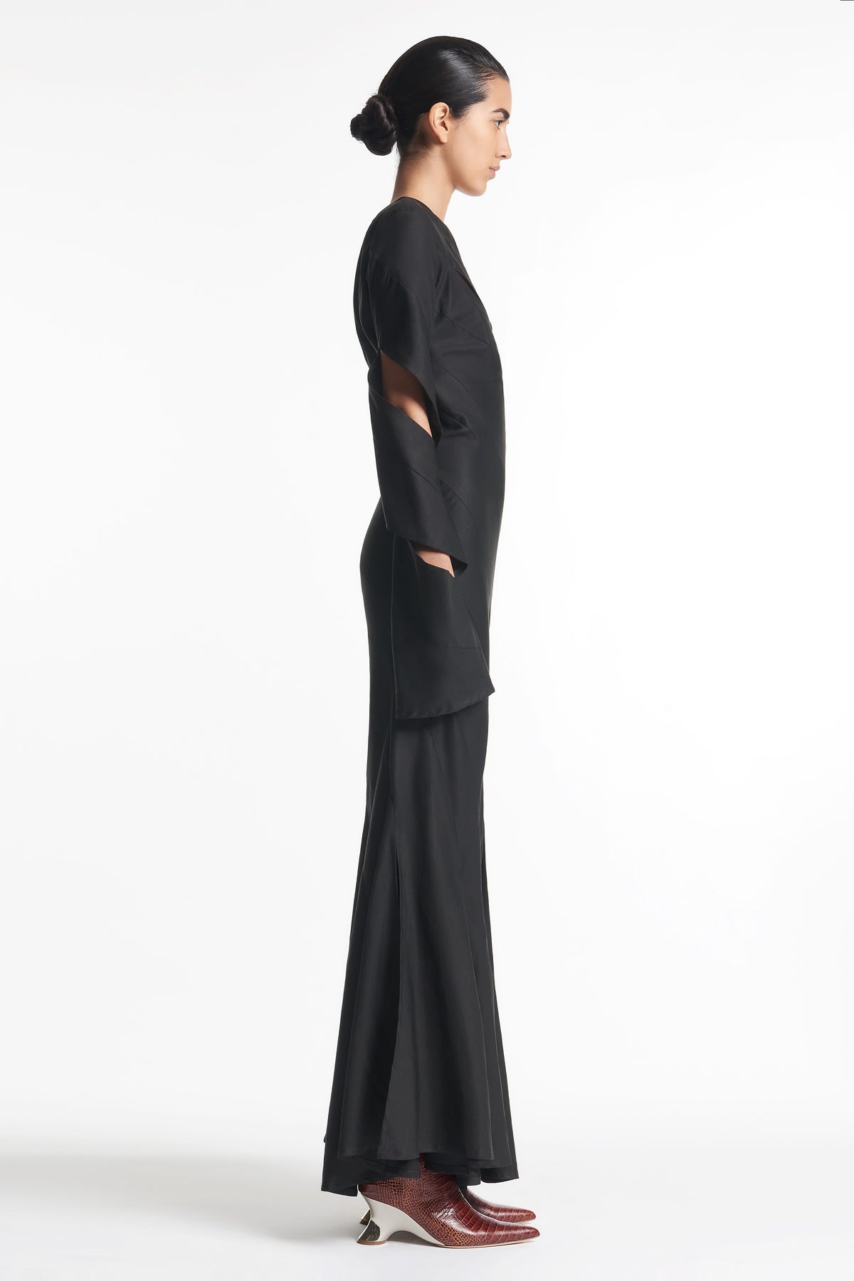 TWISTED MAXI DRESS BLACK - 3