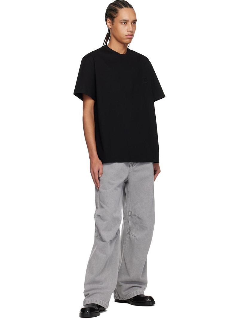 Wooyoungmi Black 3D Coral Back Logo T-shirt outlook