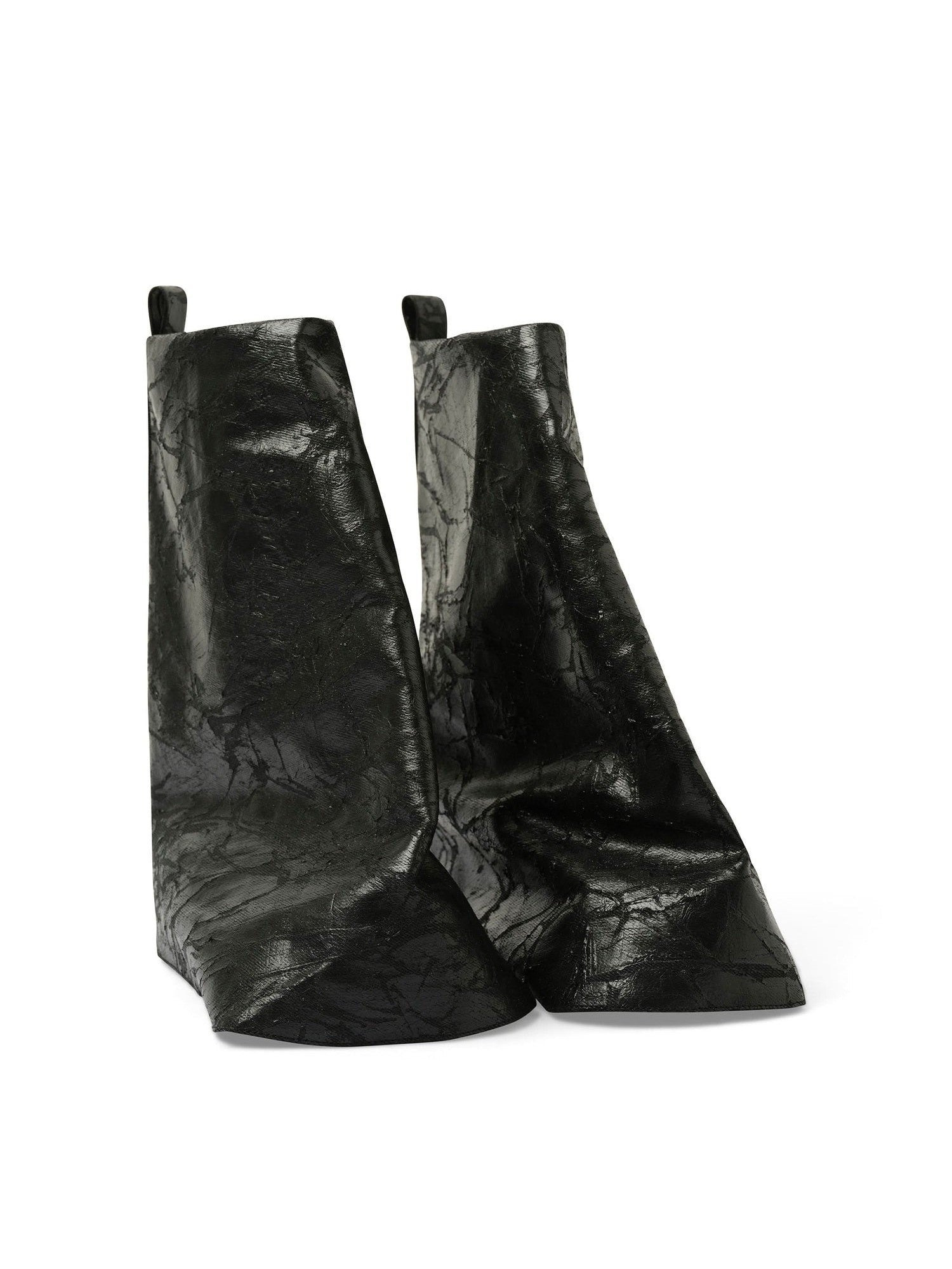 Low Fetish boots in Black/Milk - 2