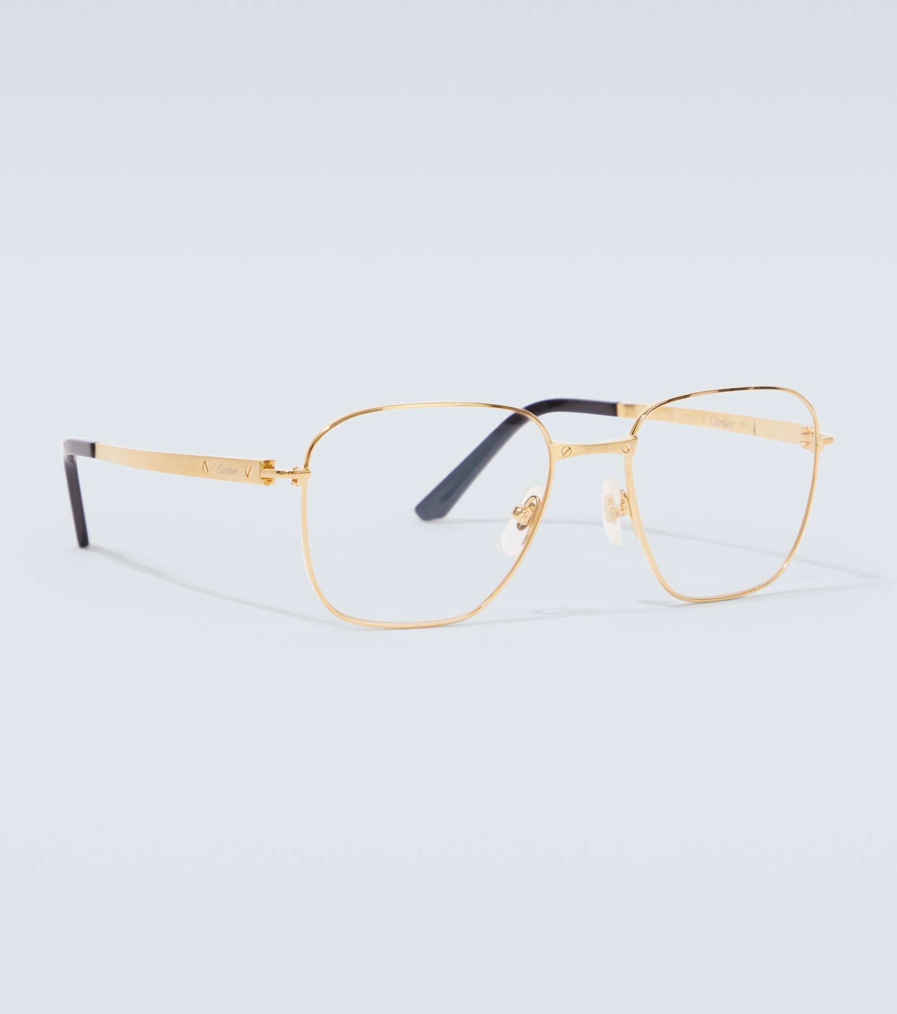 Santos De Cartier square glasses - 4