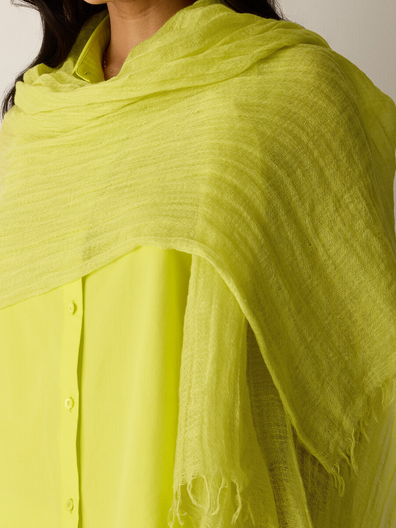 Textured Linen Blend Scarf 4