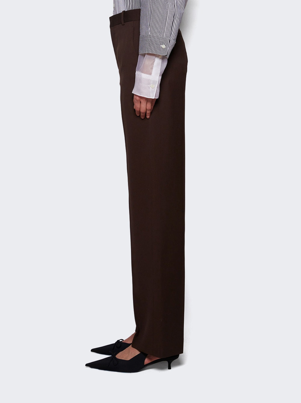 Straight Leg Trouser Dark Brown - 4