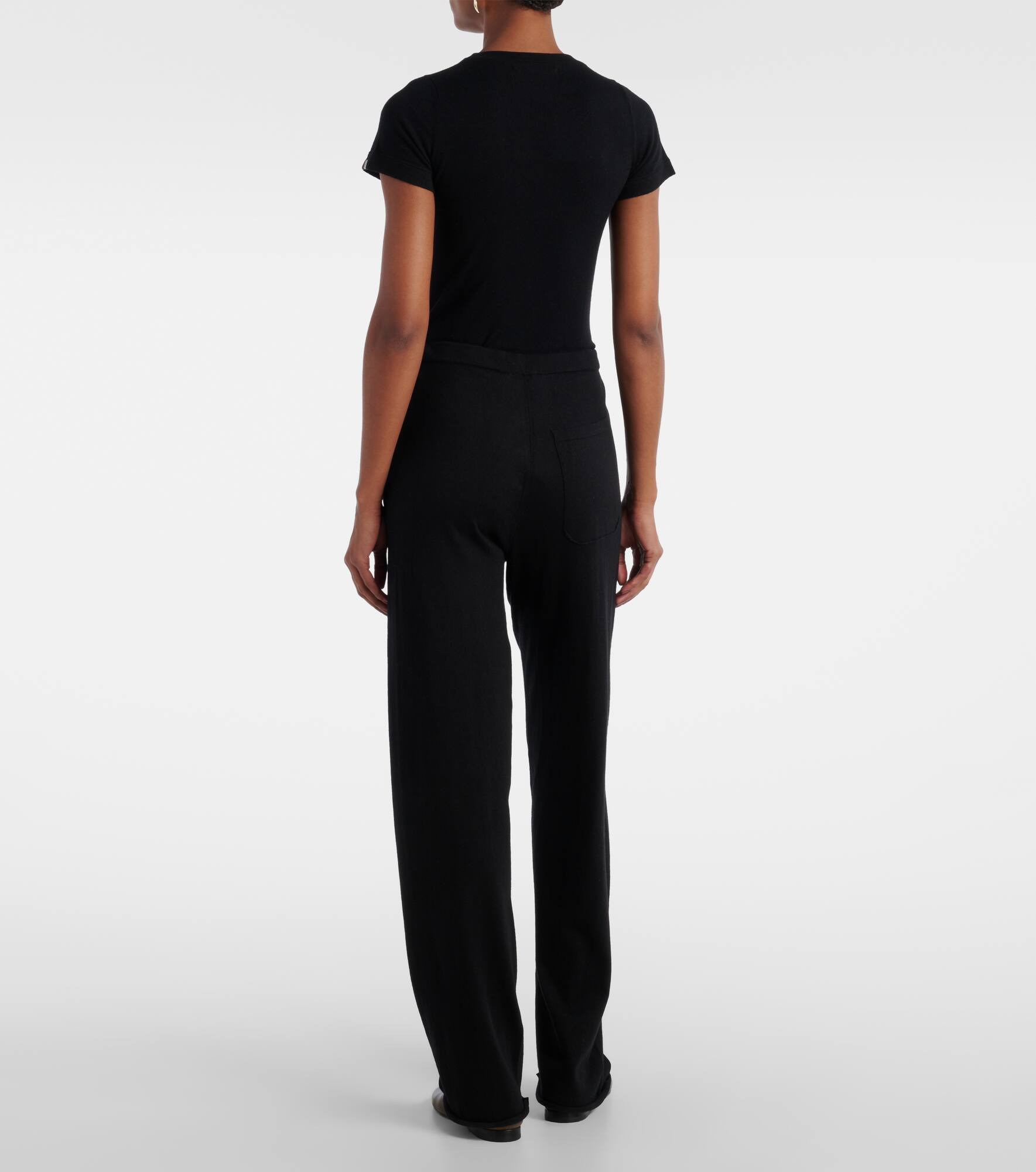 N°353 Relax cotton and cashmere wide-leg pants - 3