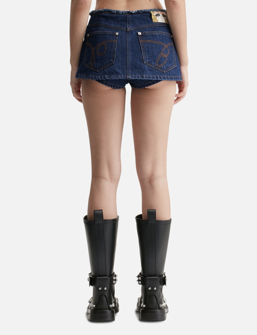 DENIM MINI SKORT - 3