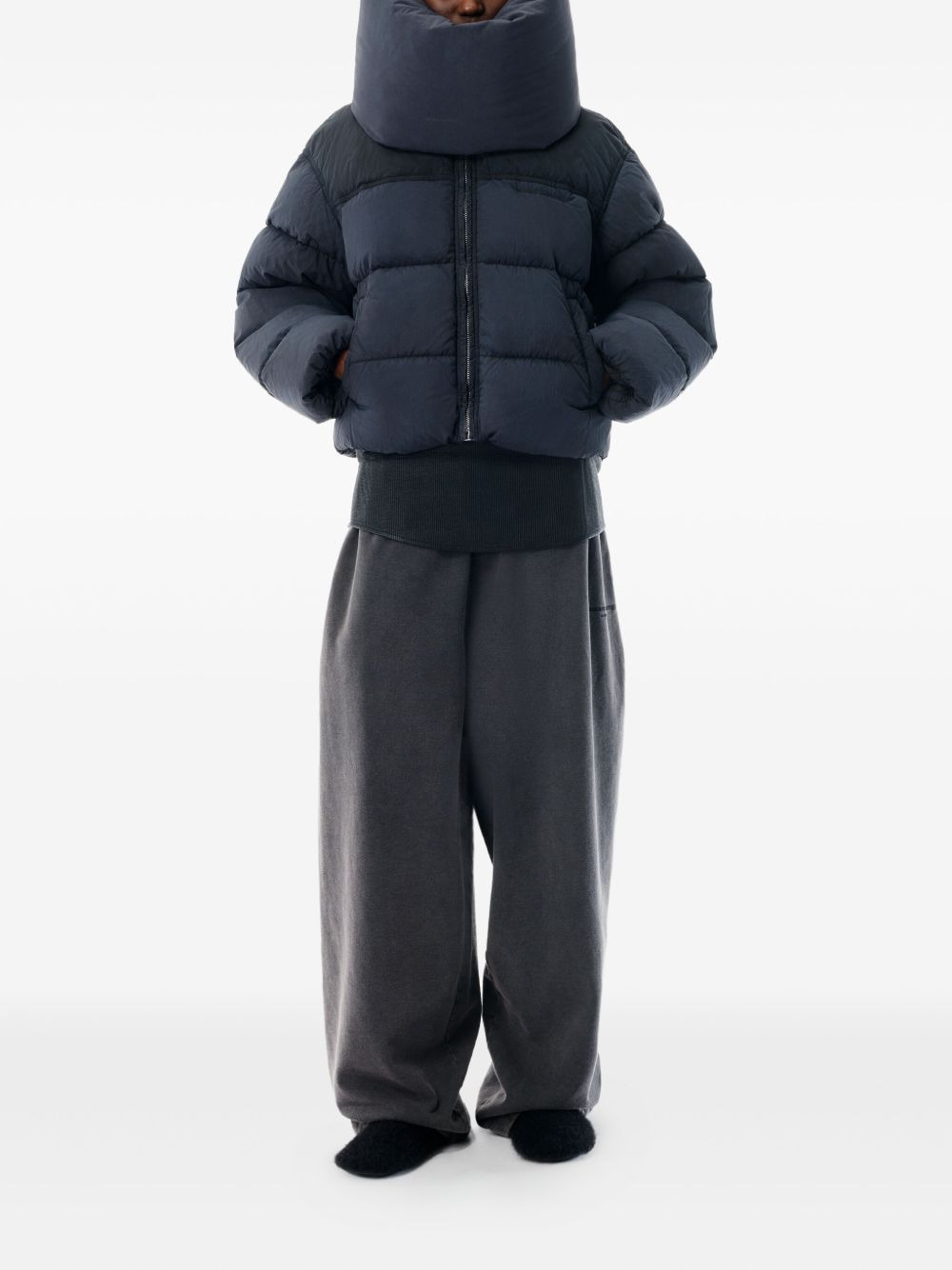 cropped puffer jacket - 2
