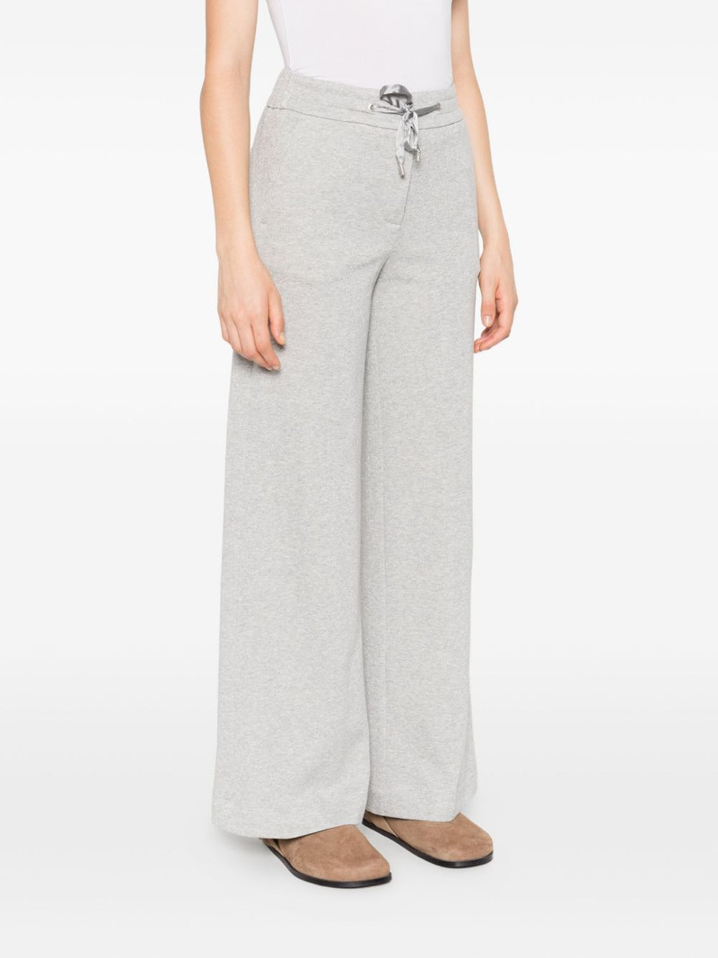 drawstring-waist wide-leg trousers 3
