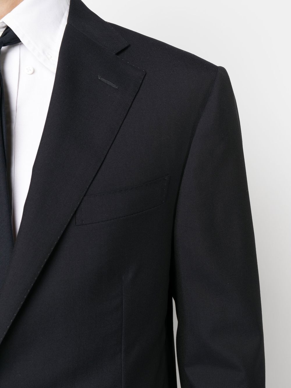 single-breasted virgin wool suit - 5