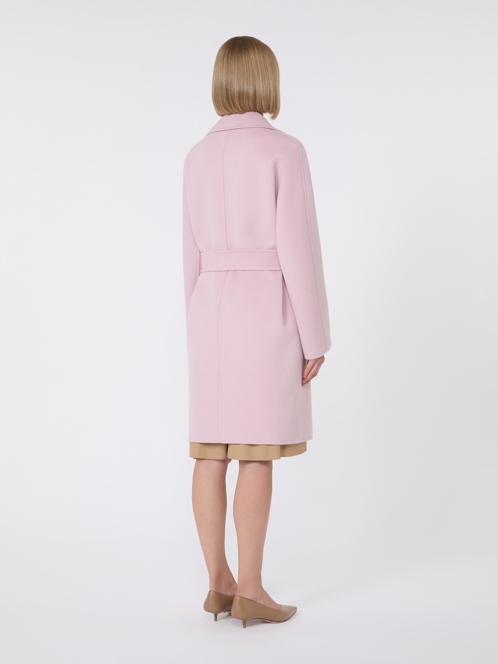 AJACCIO Wool, silk and cashmere robe coat - 4