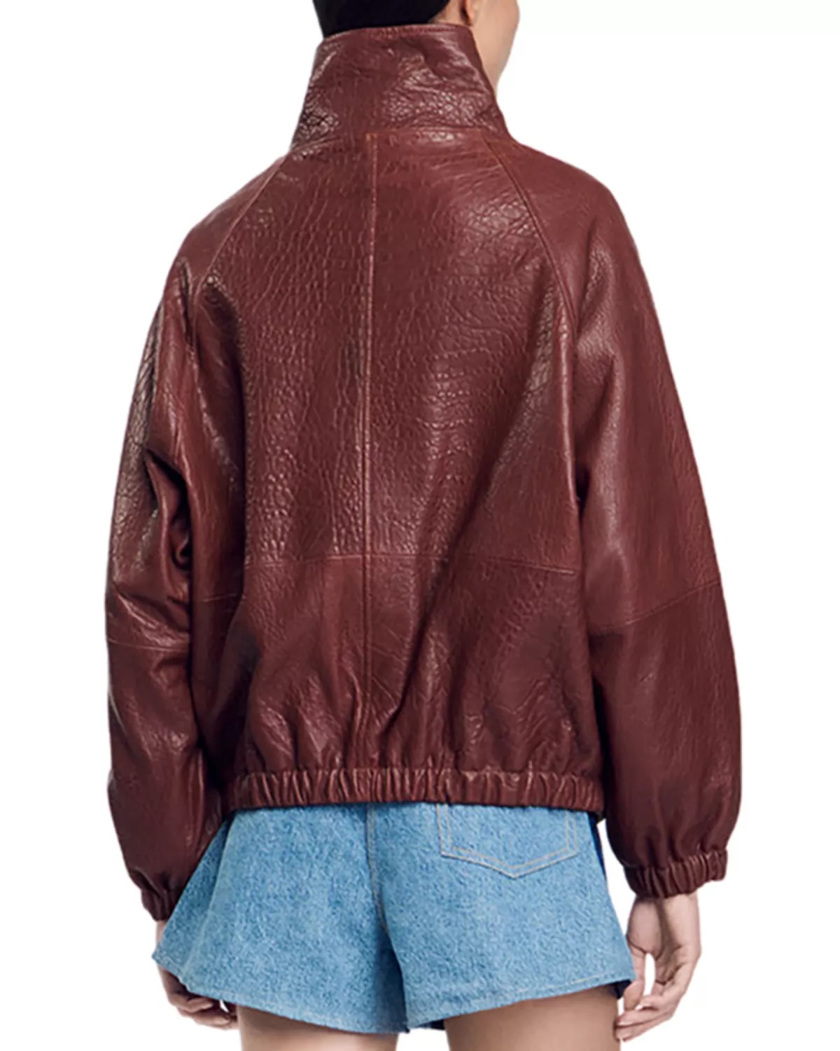 Sandro Jordan Leather Jacket | bloomingdales | REVERSIBLE