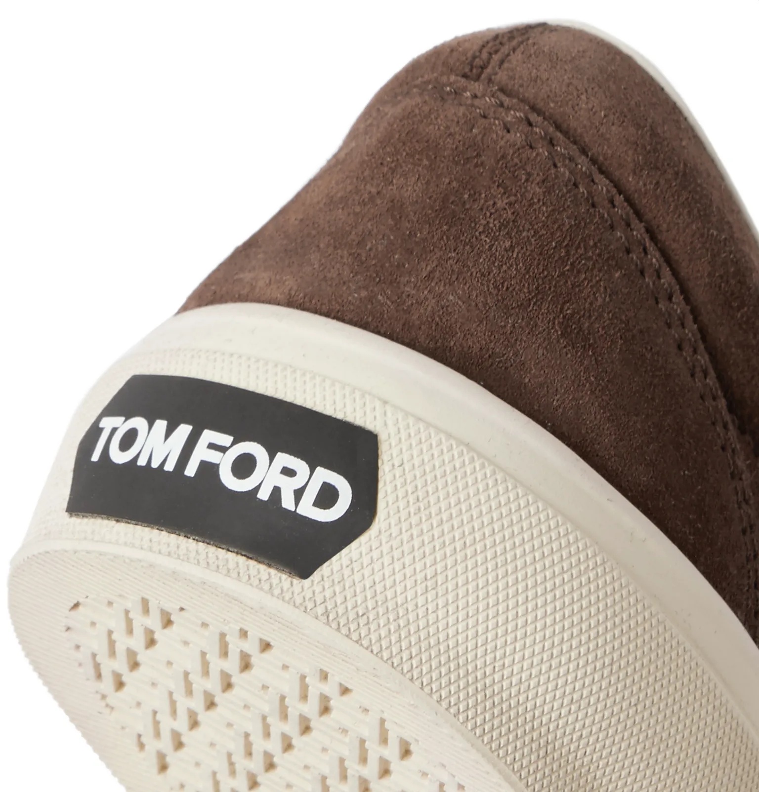 Cambridge Leather-Trimmed Woven Suede Slip-On Sneakers - 7