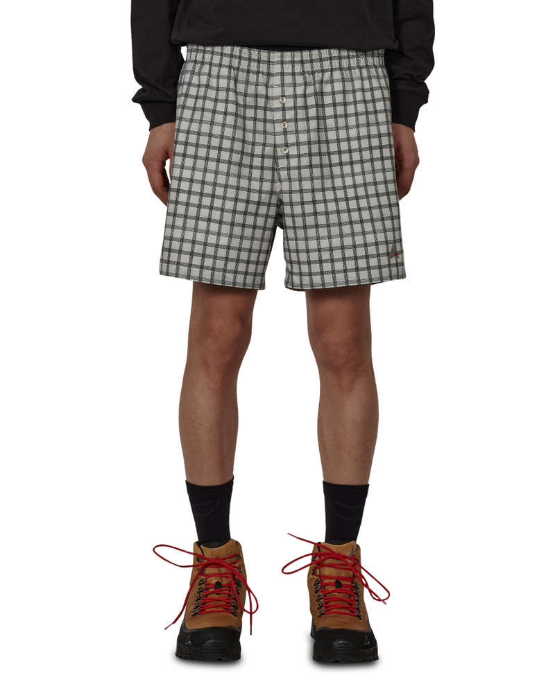Aair Floweave Printed Check Shorts 1