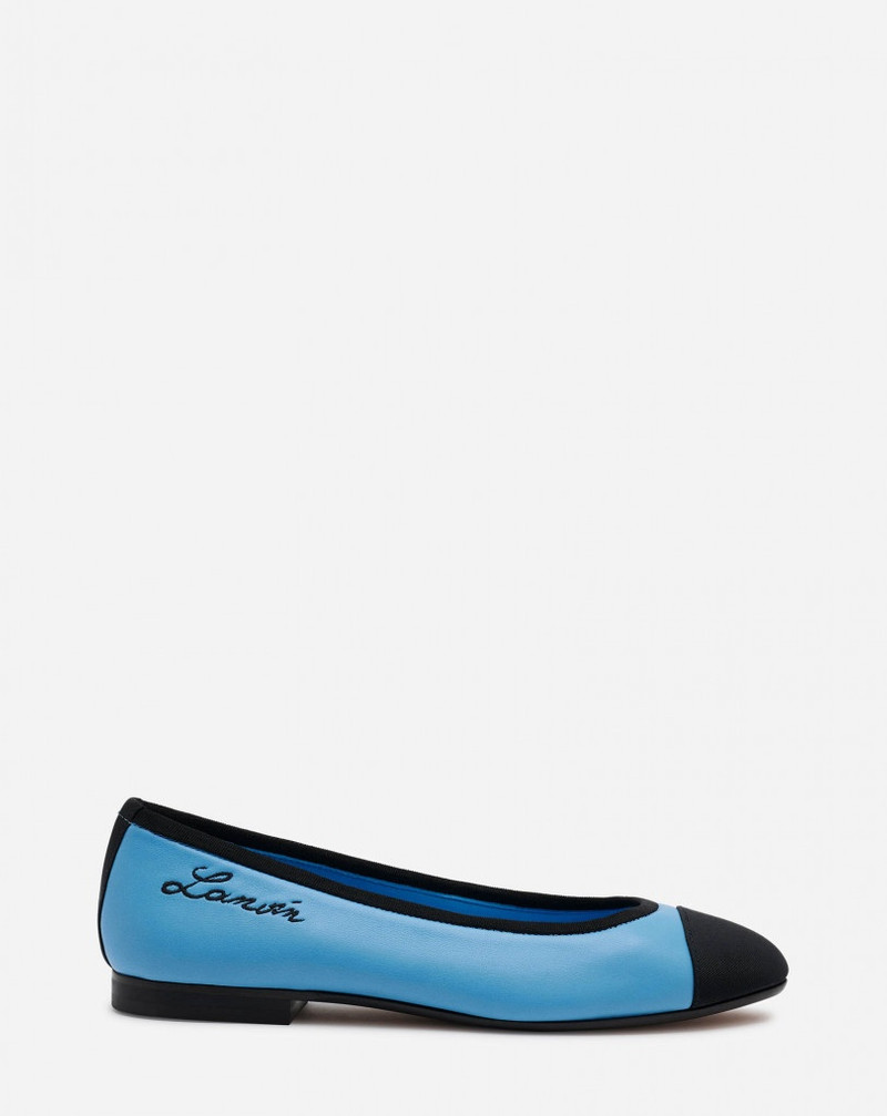 LANVIN CLASSIC LEATHER BALLET PUMPS 1