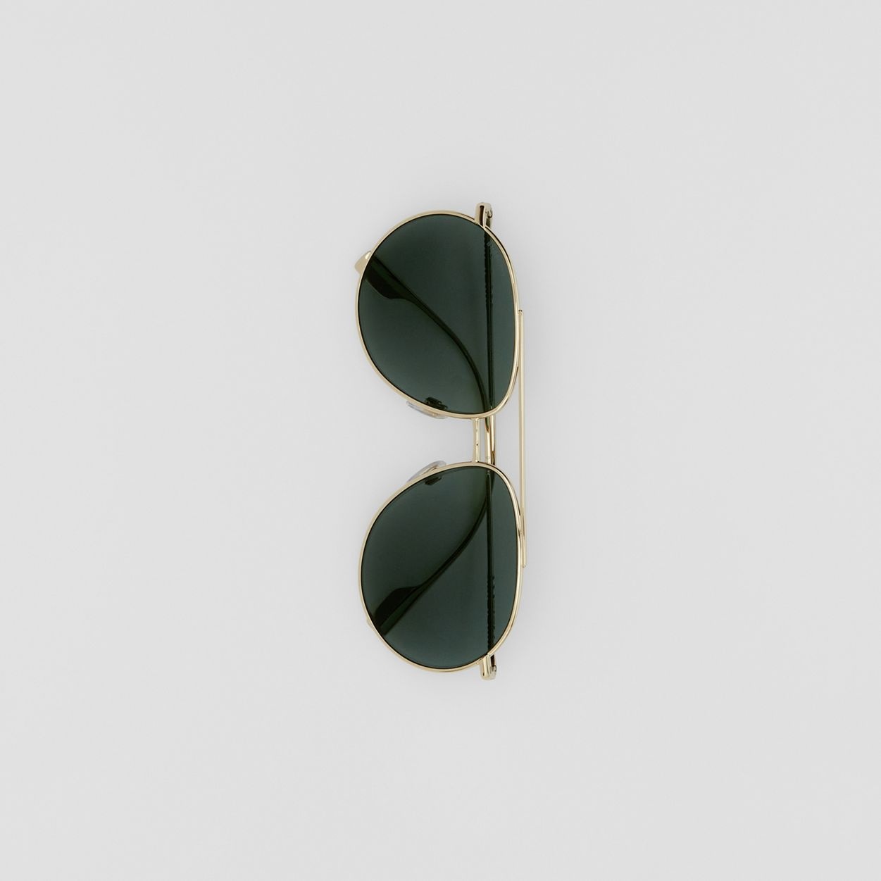 Icon Stripe Detail Oversized Pilot Sunglasses - 3
