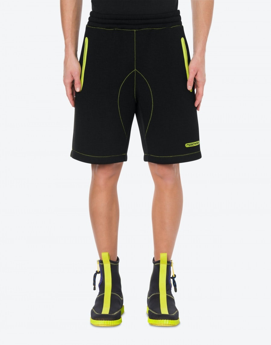 REFLECTIVE LOGO NEOPRENE BERMUDA SHORTS - 2