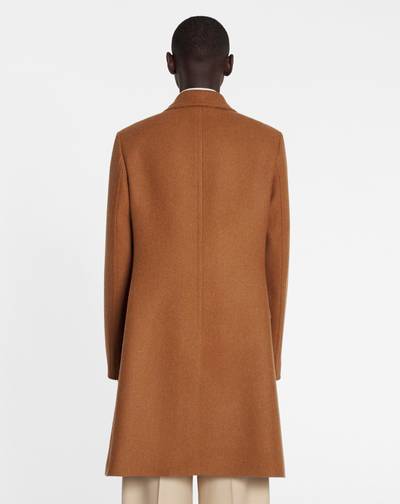 Lanvin CLASSIC SINGLE-BREASTED COAT WITH SHEARLING COLLAR outlook