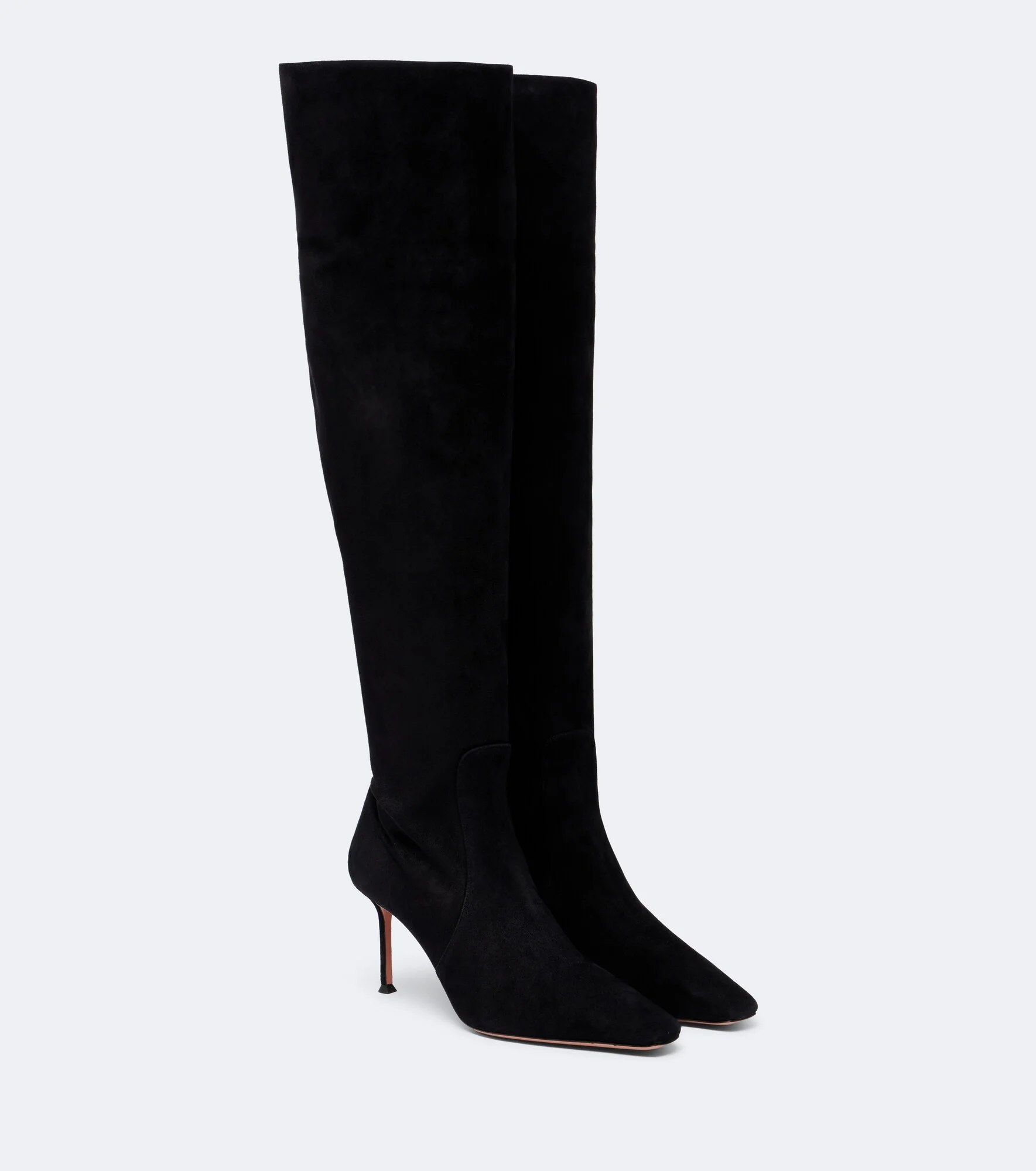 Vespera suede over-the-knee boots - 1