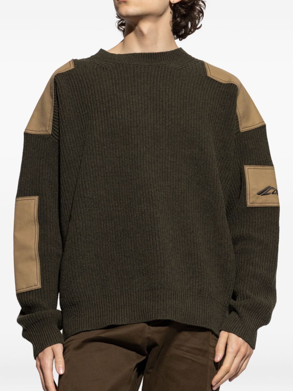 logo-embroidered jumper - 3