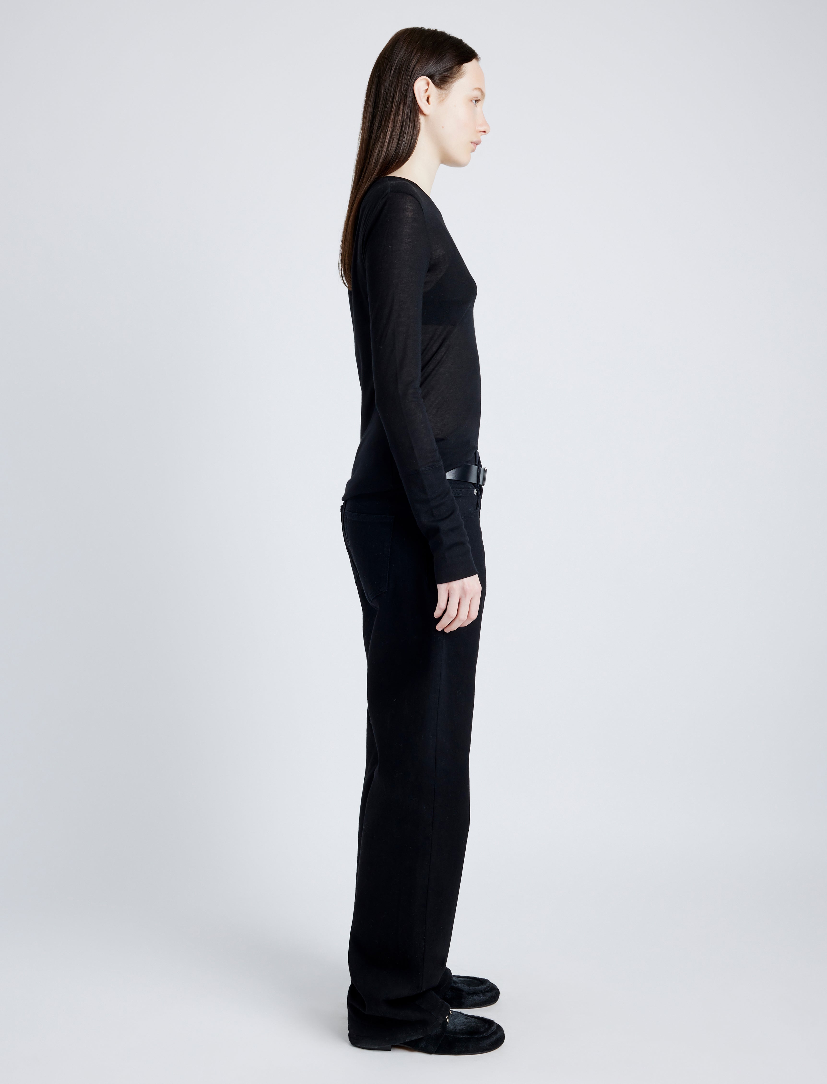Kaiya Top in Sheer Slub Jersey - 4
