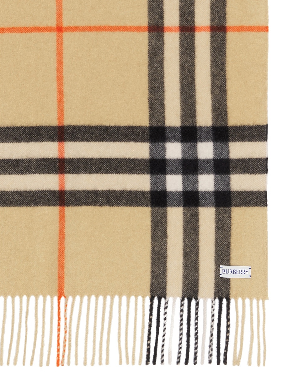Giant Check Cashmere Scarf - 3