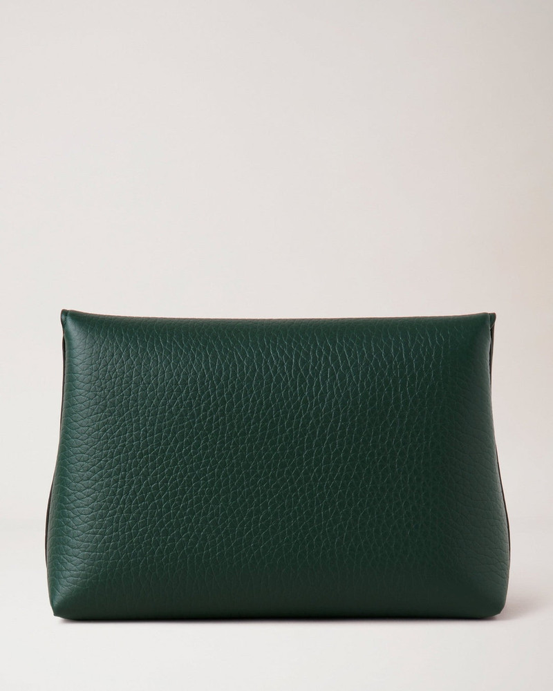 Mulberry Darley Cosmetic Pouch Mulberry Green Heavy Grain outlook