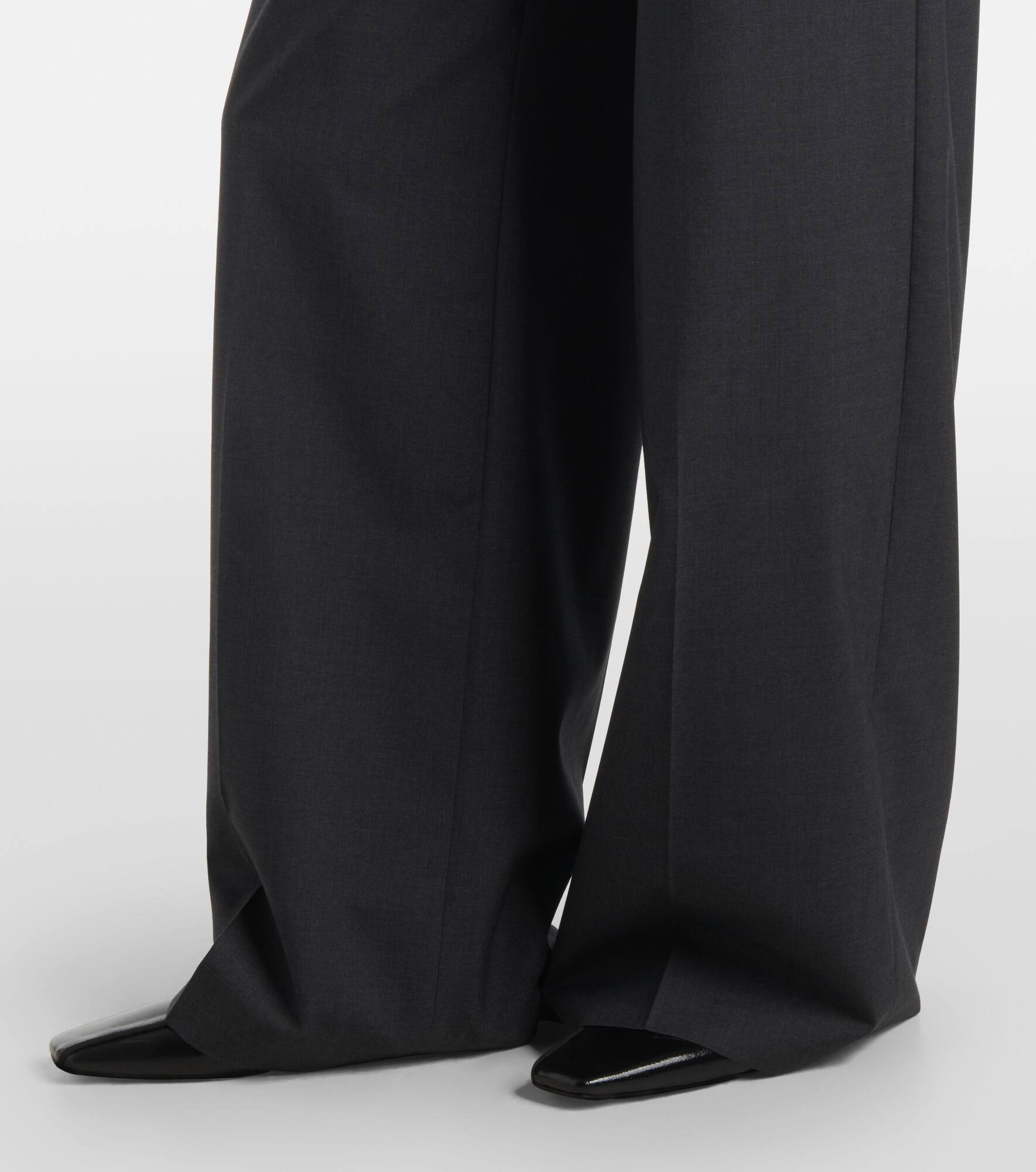 Alanel virgin wool wide-leg pants - 5