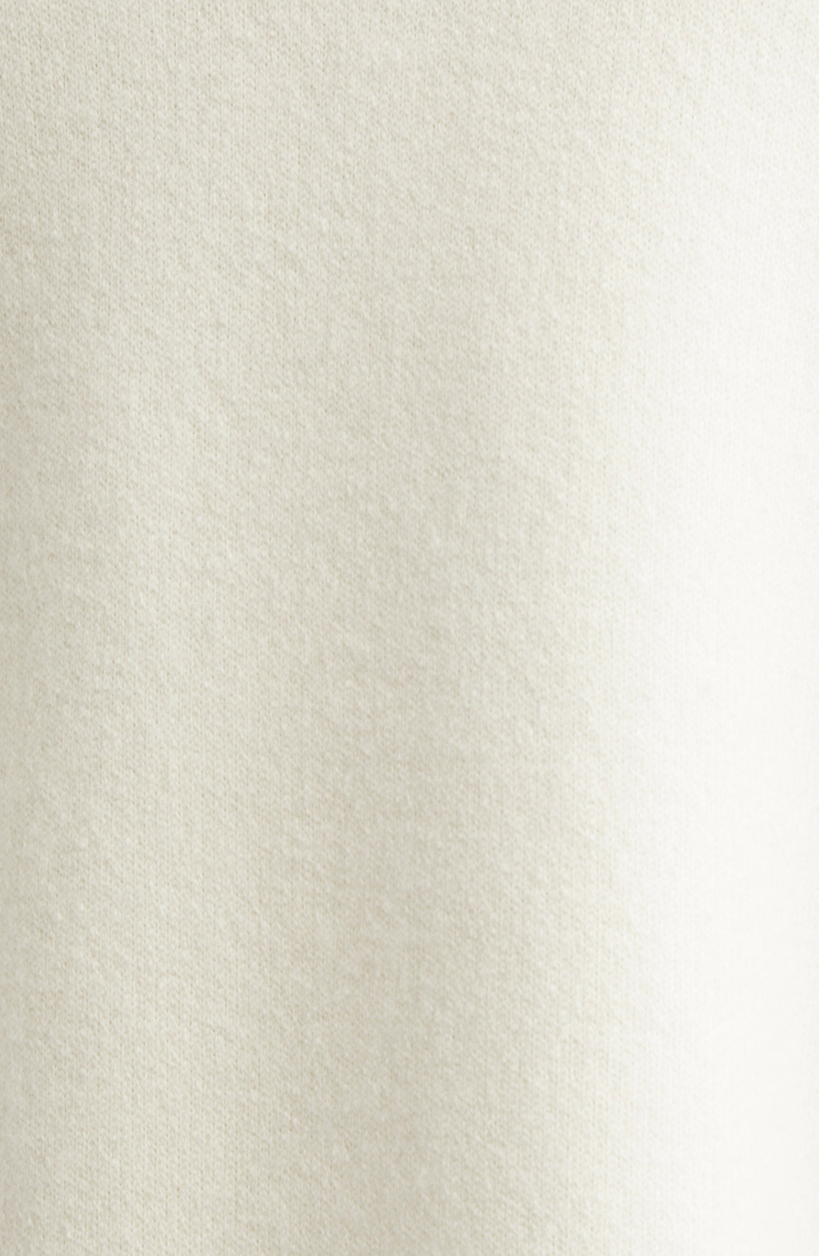 LOULOU DE SAISON Dries Stand Collar Cashmere Half Zip Sweater in Ivory at Nordstrom - 6