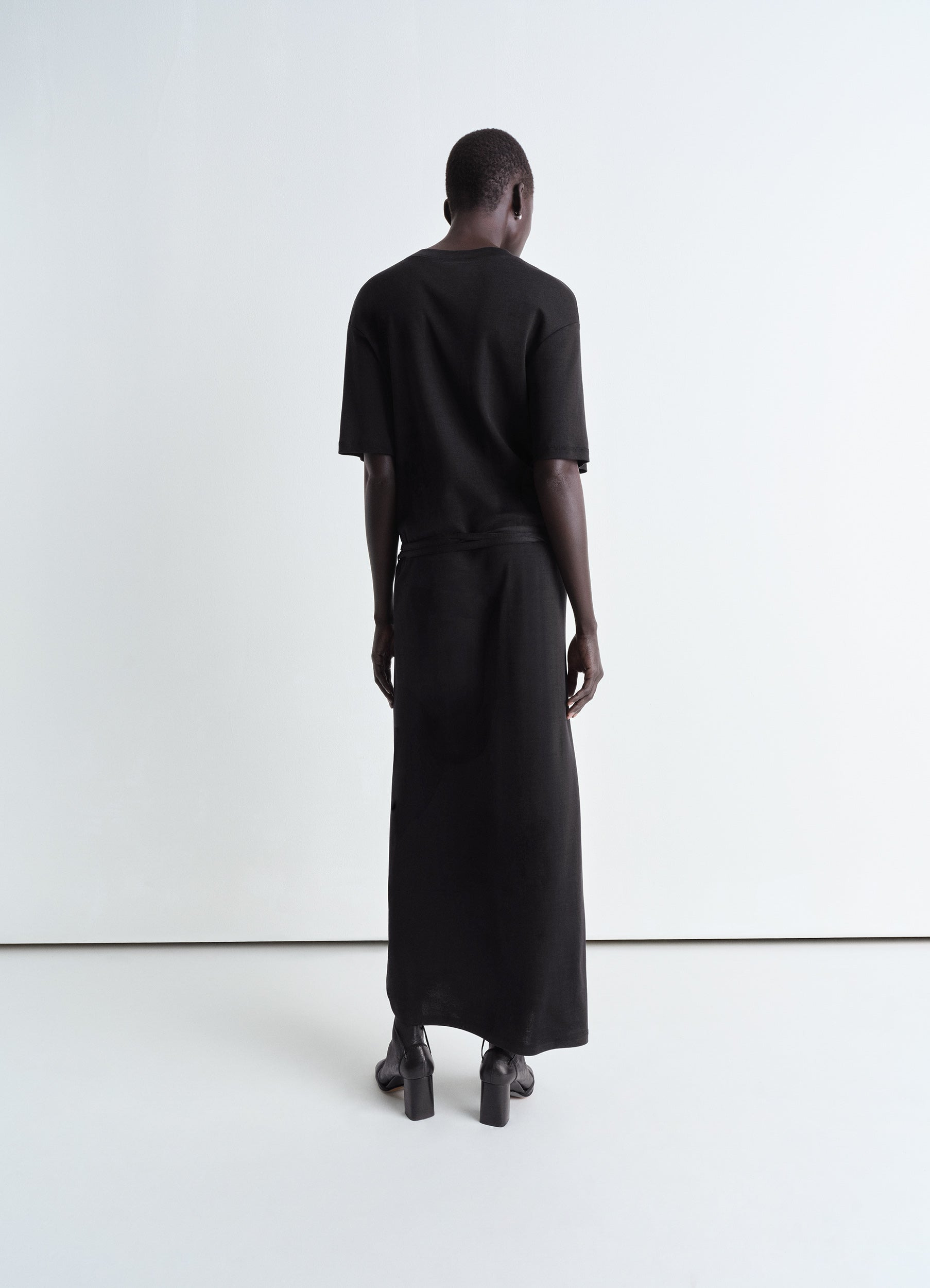 BELTED RIB T-SHIRT DRESS - 4