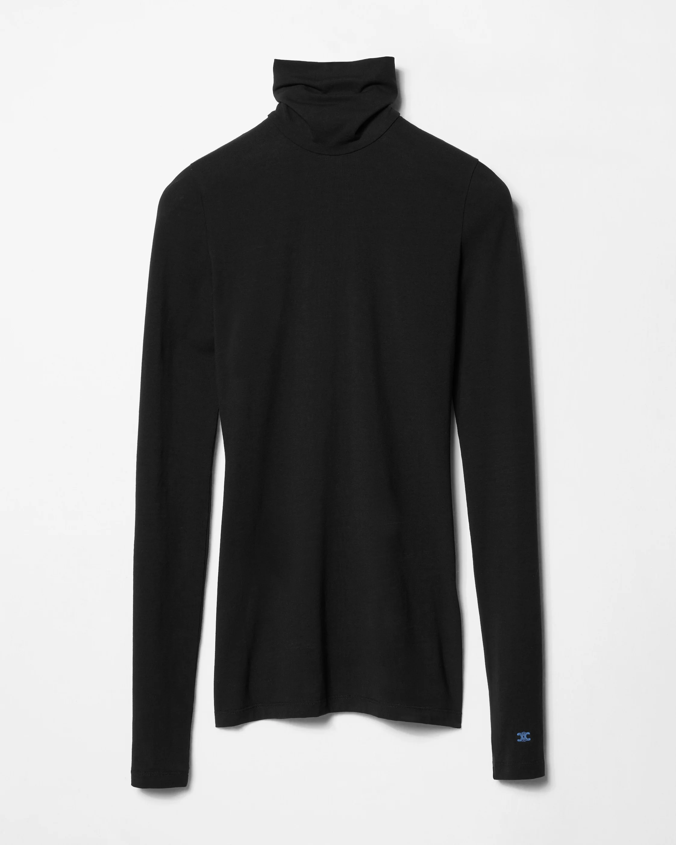 COTTON JERSEY TURTLENECK - 1