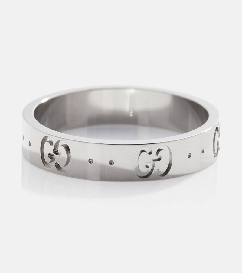 Icon Interlocking G band ring 4