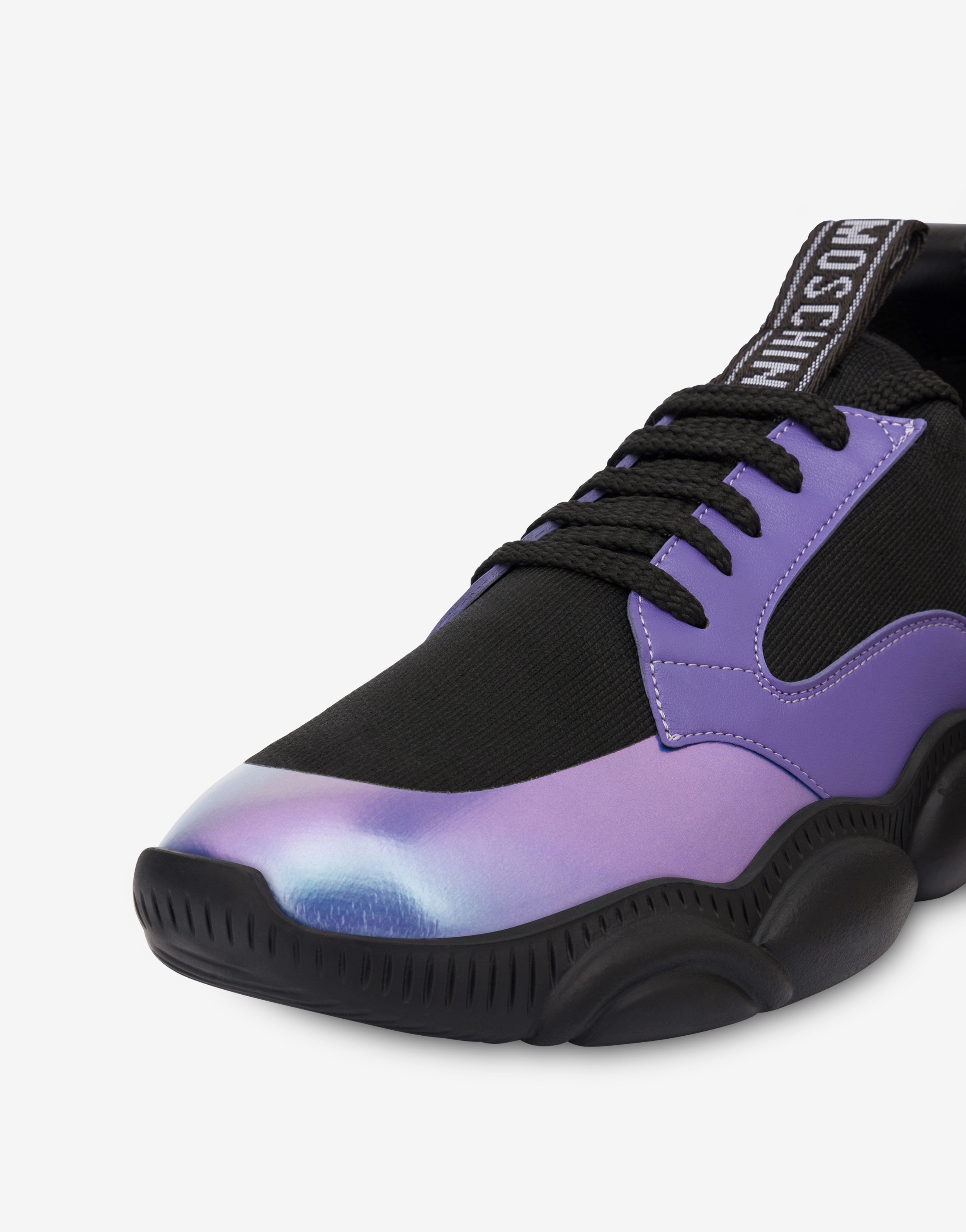 HOLOGRAPHIC DETAILS TEDDY SHOES - 5