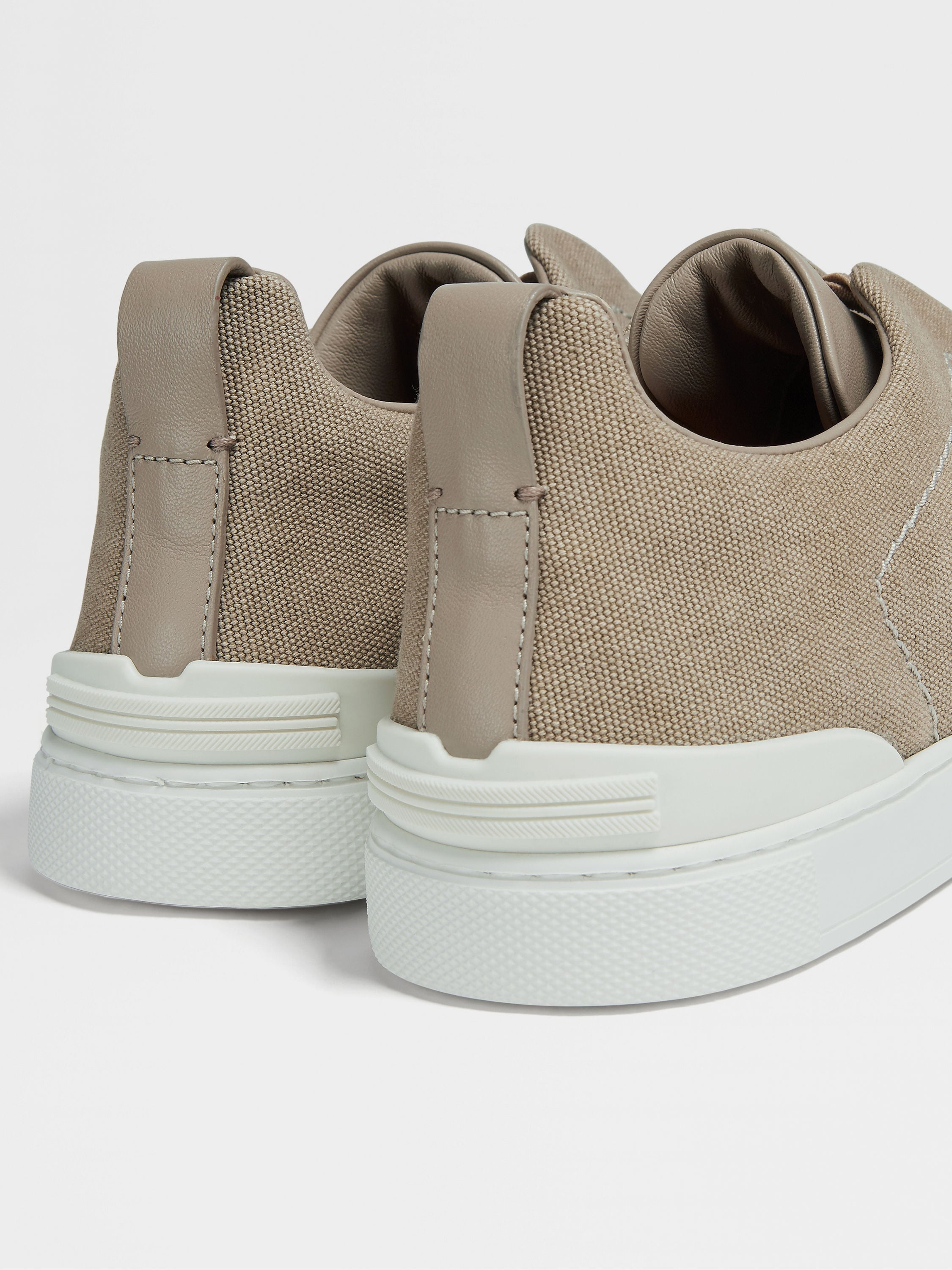 LIGHT BEIGE CANVAS TRIPLE STITCH™ SNEAKERS - 2