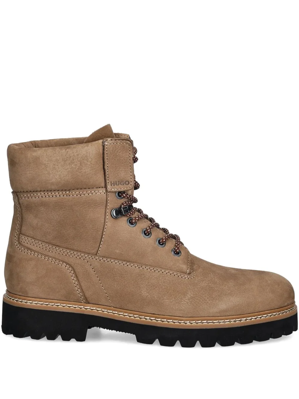lace-up lug-sole boots - 1