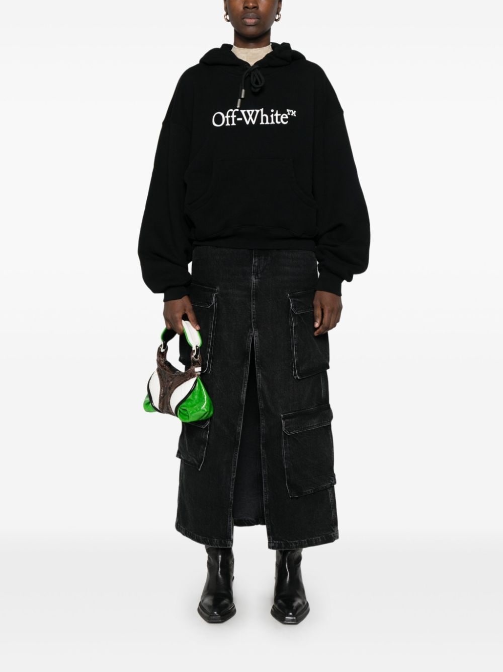 logo-print hoodie - 2