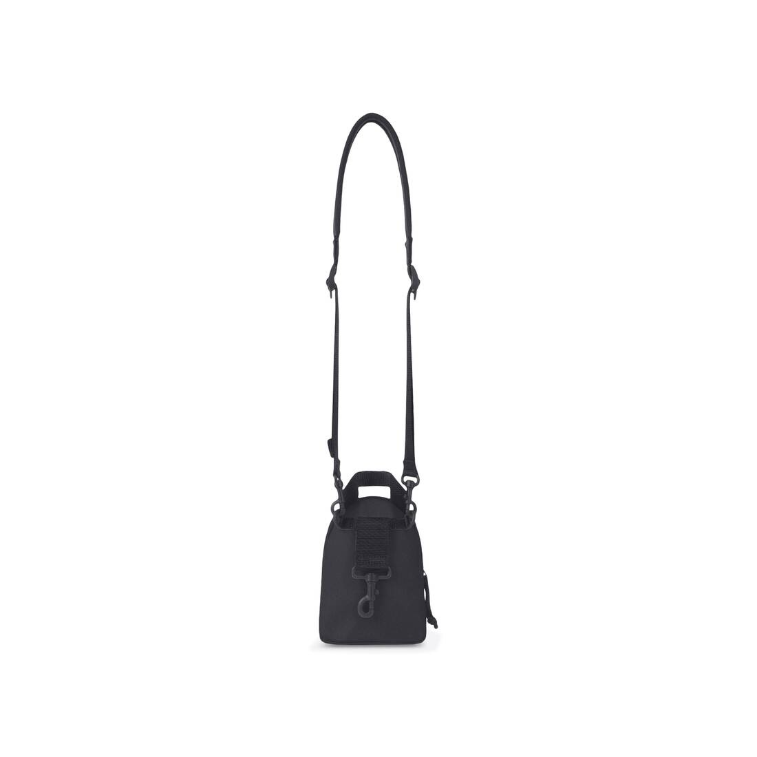 Men's Oversized Mini Backpack in Black - 4