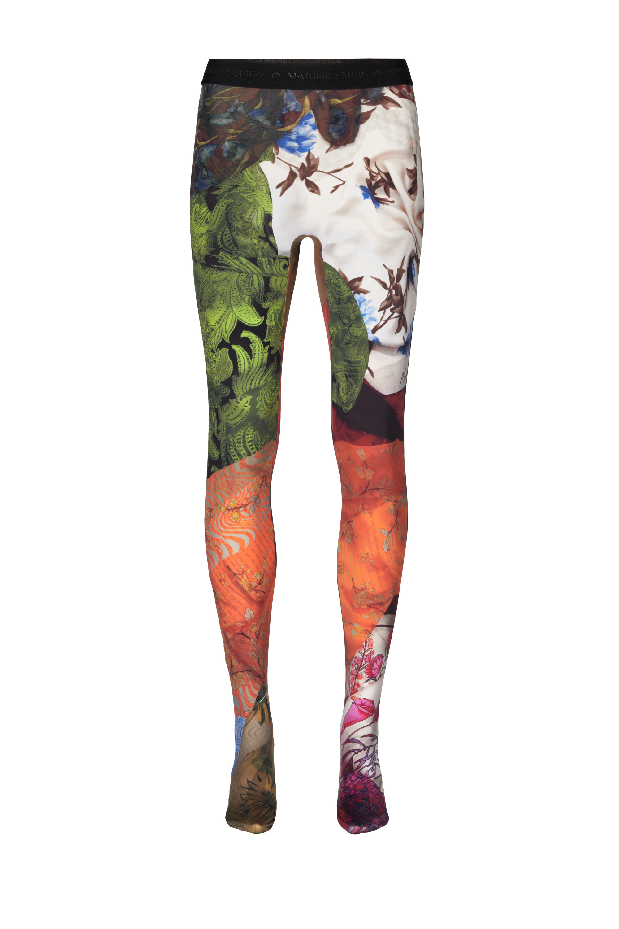 Scarves Print Recycled Second Skin Tights - 1