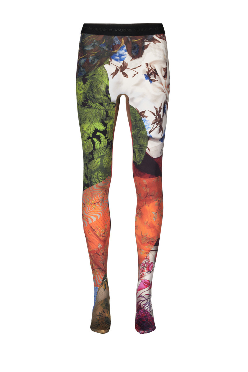 Scarves Print Recycled Second Skin Tights 1