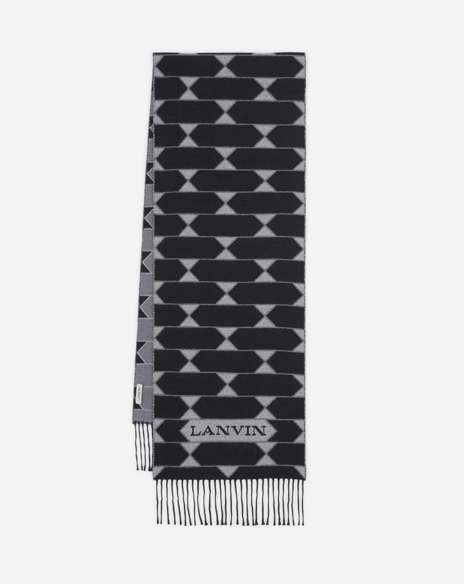 TWO-TONE WOOL SCARF - 1