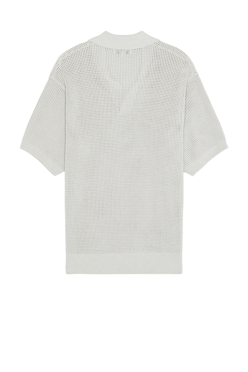 Open Weave Polo Sweater - 2