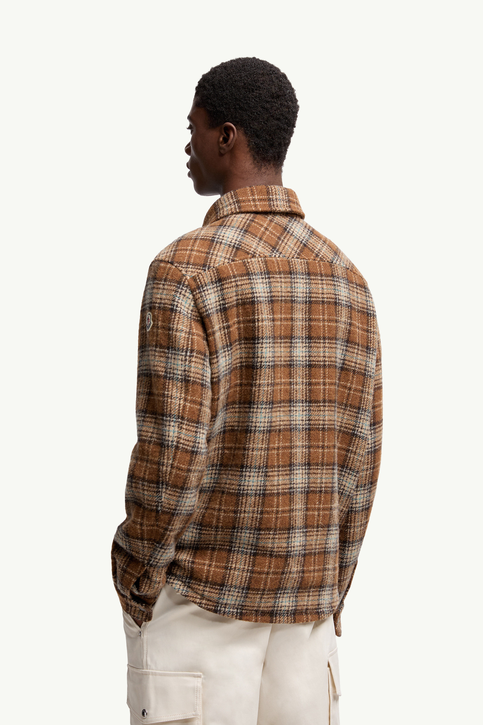 Checked Wool Shirt Jacket - 5