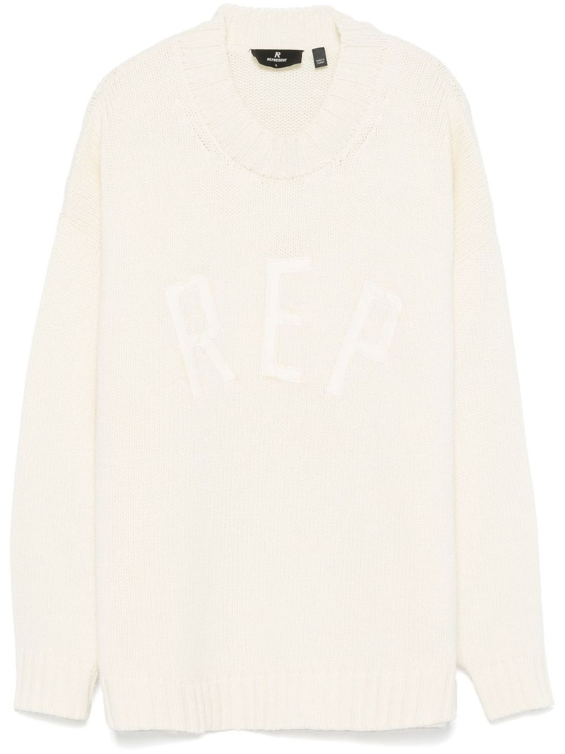 logo-lettering sweater 1