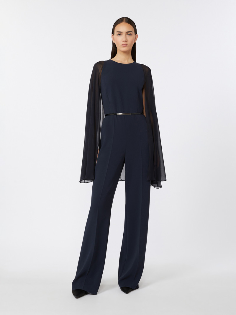 Max Mara VERTICE Cady jumpsuit with cape outlook