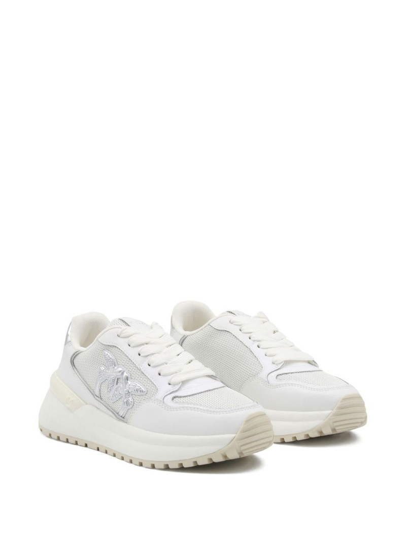 PINKO Love Birds-embellished platform sneakers outlook
