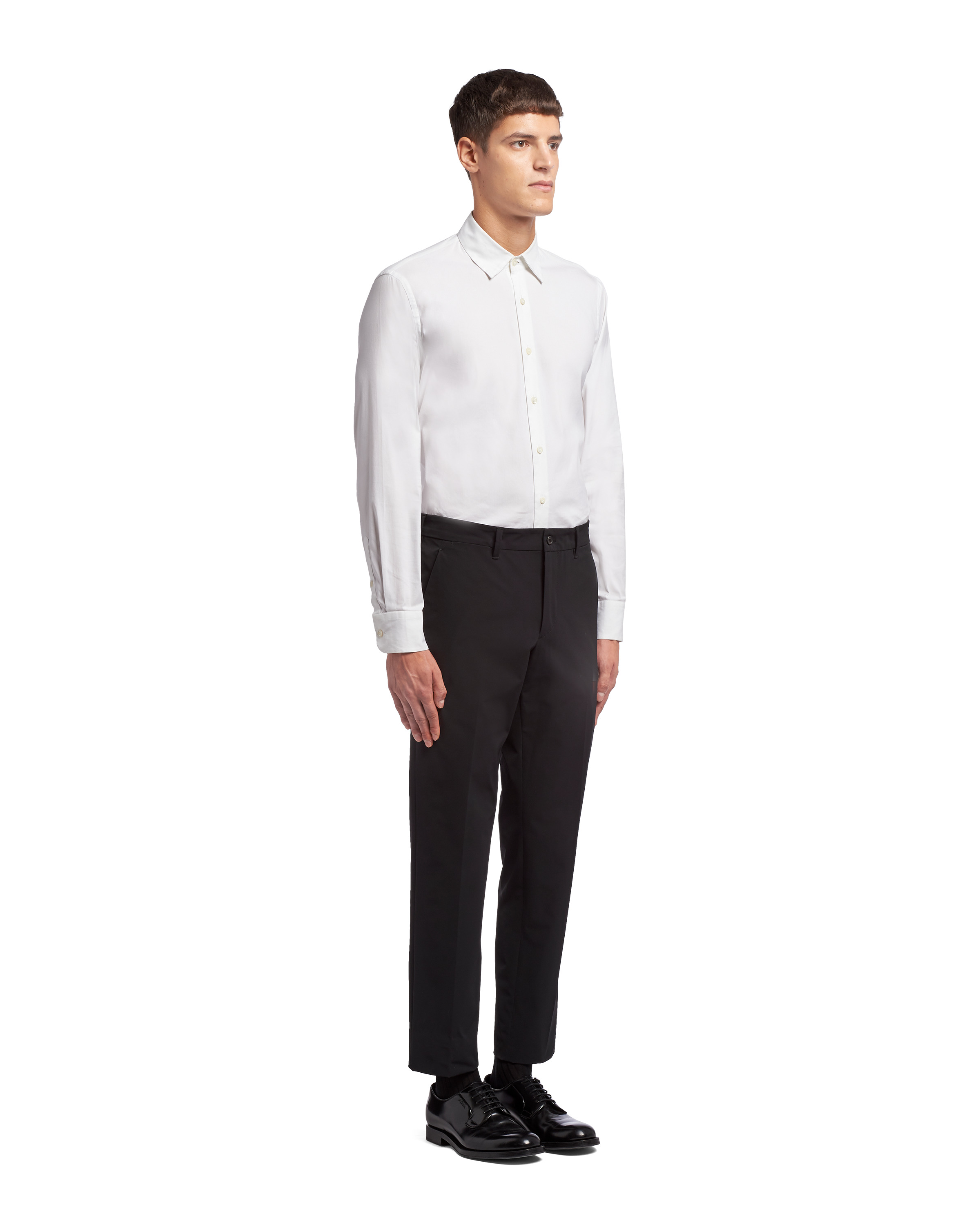 Stretch technical fabric trousers - 3