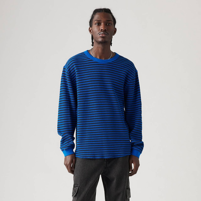 LONG SLEEVE RELAXED THERMAL T-SHIRT 2