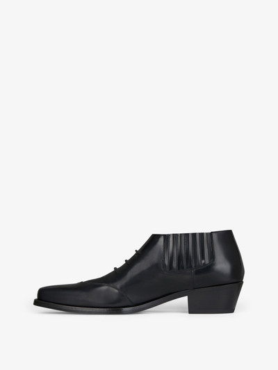 Givenchy SHOW COWBOY ANKLE BOOTS IN LEATHER outlook