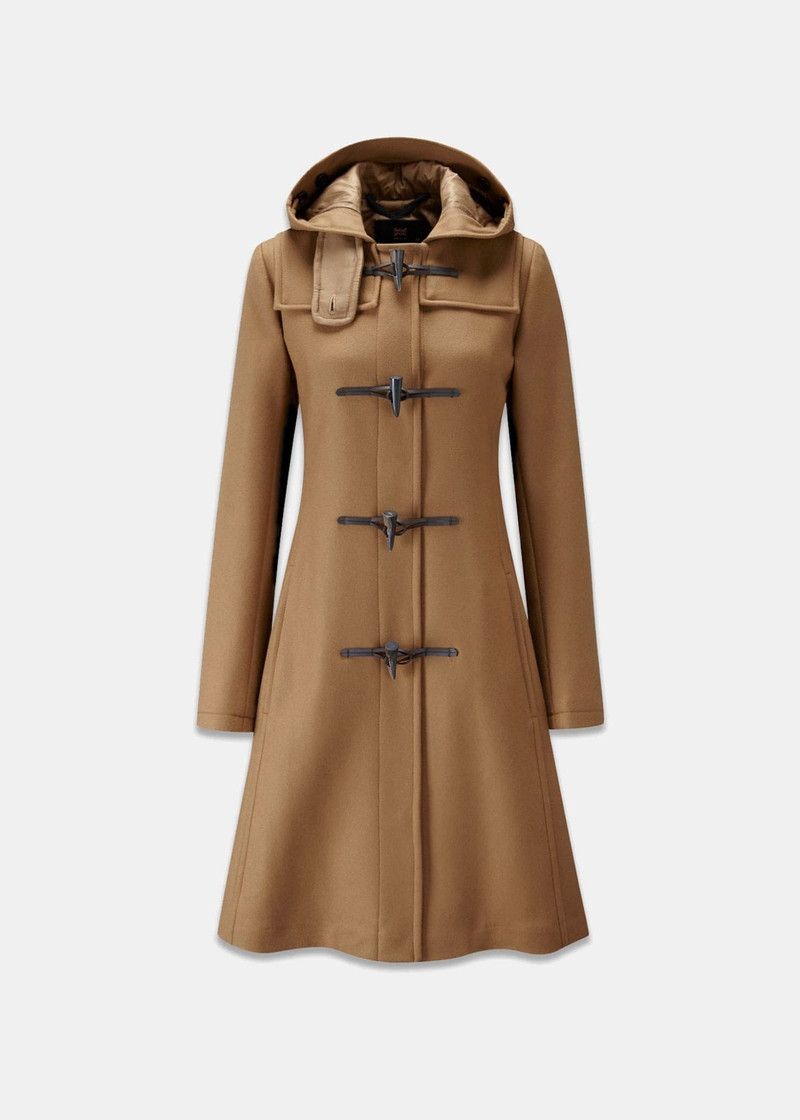 Women's Swing Duffle Coat Camel 1