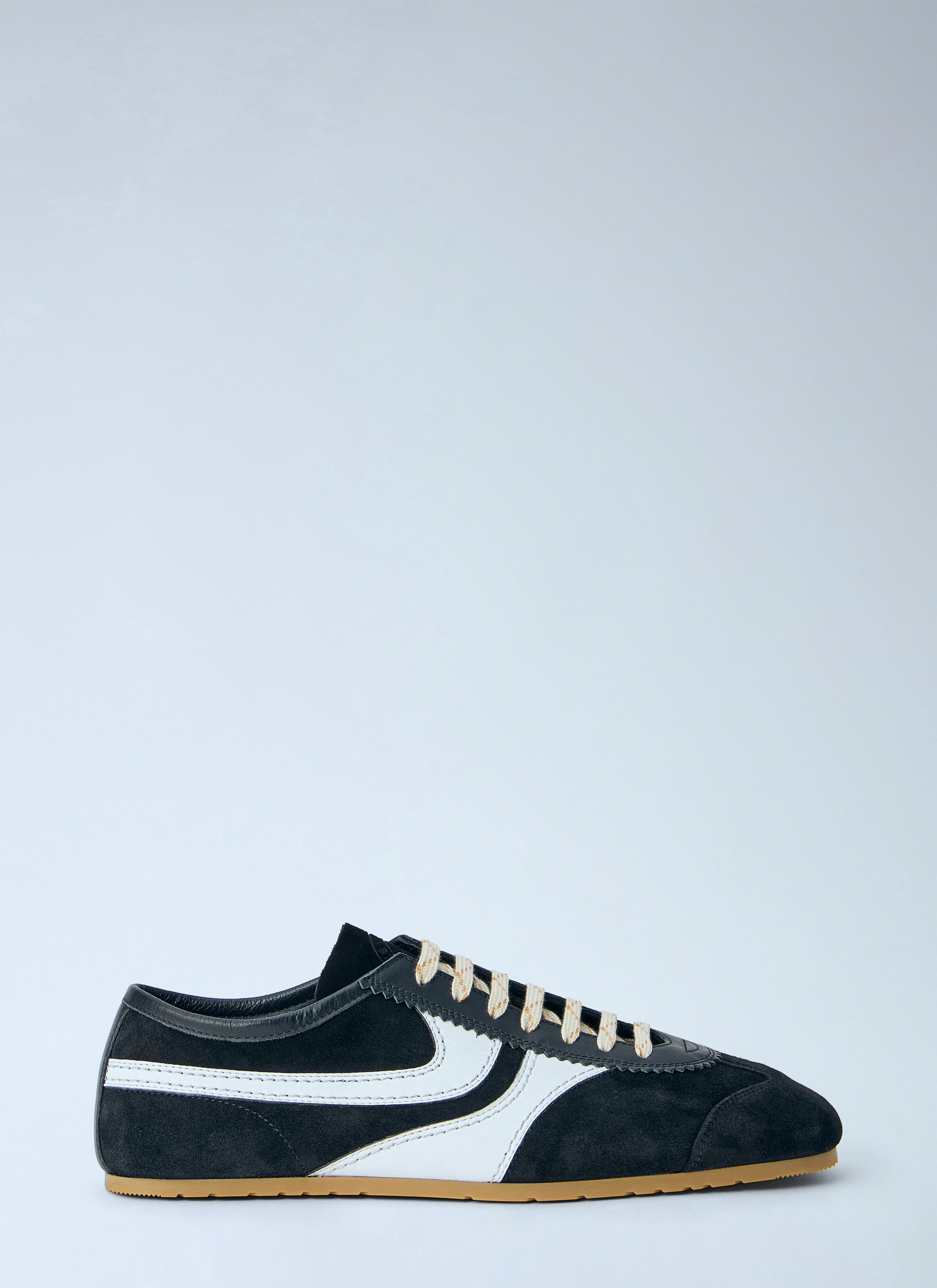 Suede Panel Sneakers - 1