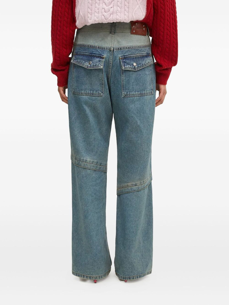 apa740m layered panelled pocket wide jeans 4