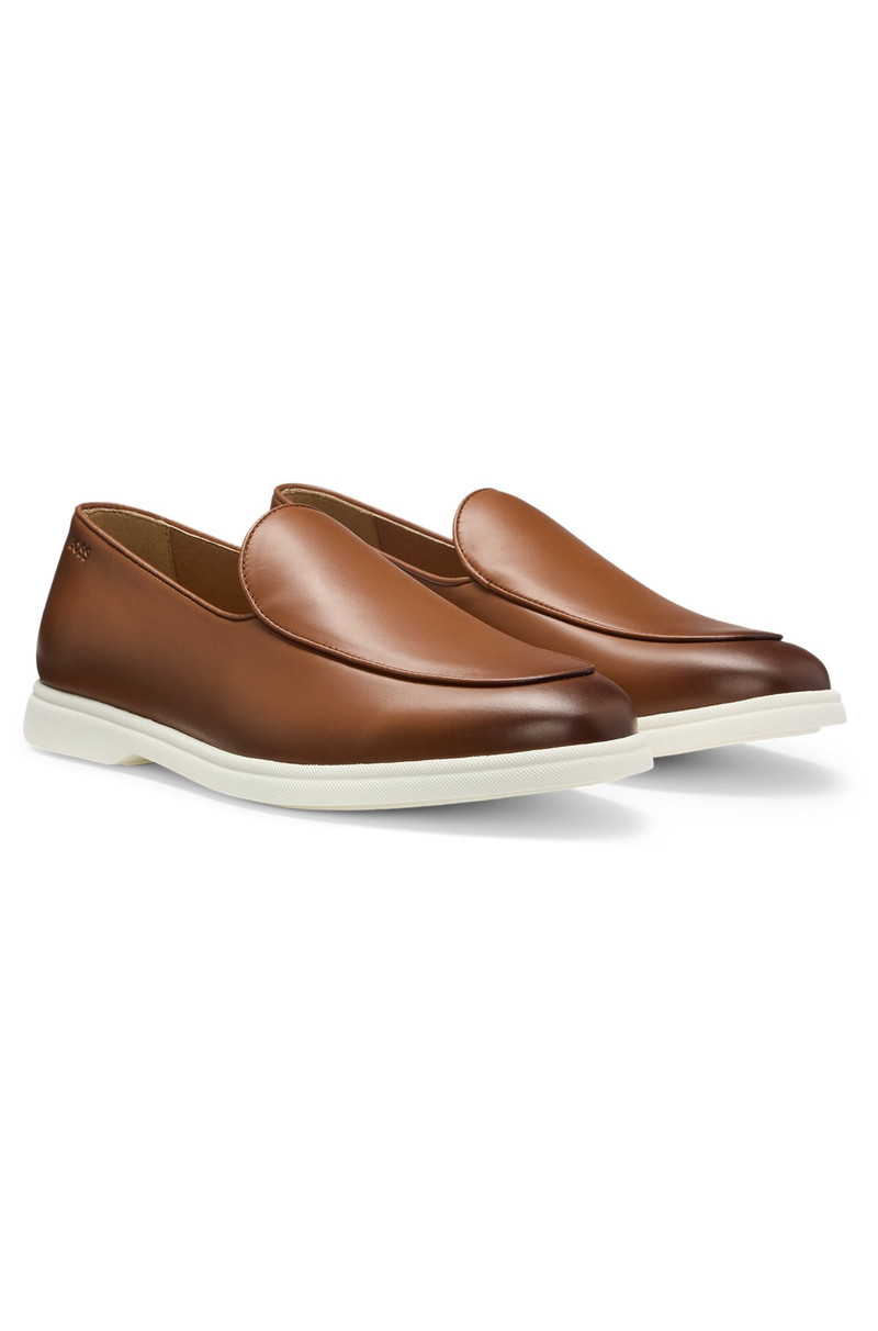 NAPPA-LEATHER LOAFERS WITH CONTRAST OUTSOLE 2